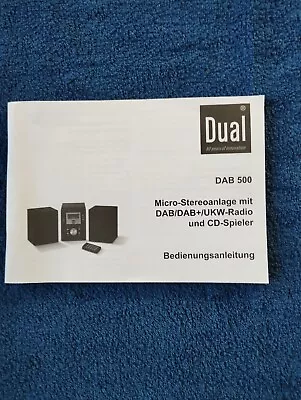 Kaufen Dual Bedienungsanleitung DAB 500  Handbuch Gebrauchsanweisung • 3€