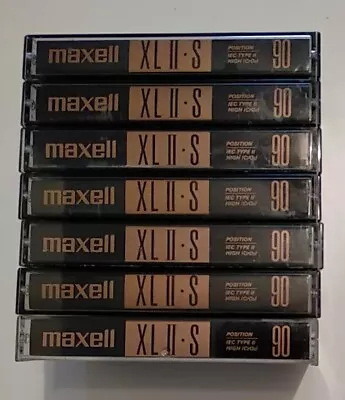 Kaufen 7 X Maxell XL II-S 90 High Position Bespielt Musikkassetten Tapes Vintage • 32.95€