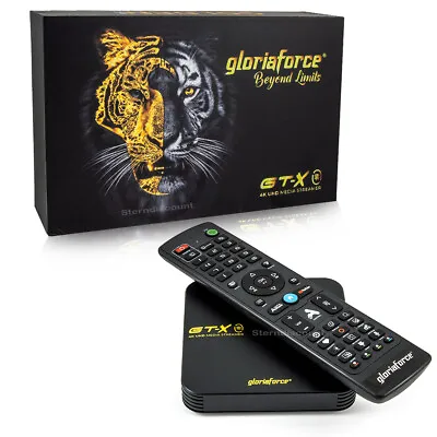 Kaufen GloriaForce GT-X Golden Zero IPTV Media Player Receiver 4K UHD Android 11 H.265 • 129€