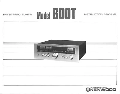 Kaufen Bedienungsanleitung-Operating Instructions Für Kenwood Model 600 T  • 9.50€