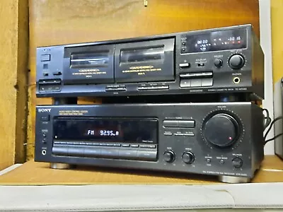 Kaufen Sony STR-D265 2 Kanäle 50 Watt Und Sony Doppel-kassettendeck TC. WR 465 • 149€