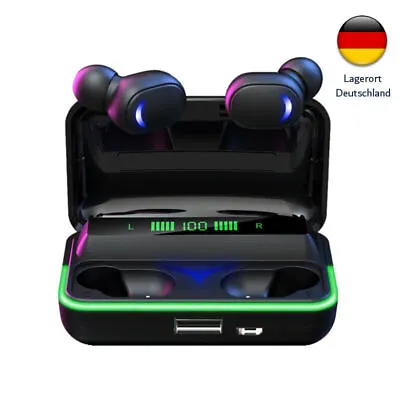 Kaufen Bluetooth Kopfhörer - Wireless Mit Atemlicht Ladebox - Touch Control - Ohrhörer • 17.71€