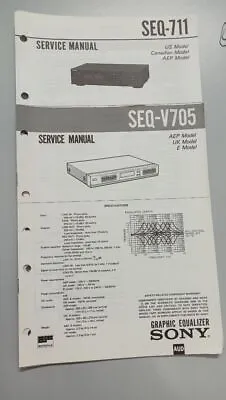 Kaufen Service Manual Sony Graphic Equalizer SEQ-V705 SEQ-711 • 14€