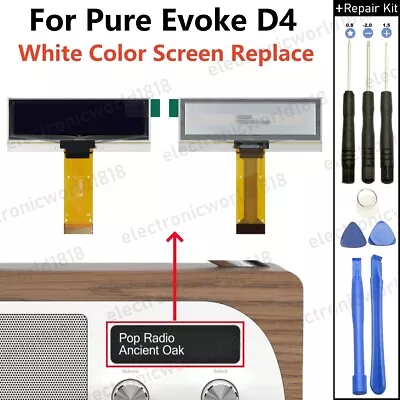 Kaufen For Pure Evoke D4 Portable Digital DAB/FM Home Radio White Display Screen NEU • 40.69€