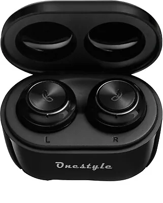 Kaufen Onestyle V4 Bluetooth-Kopfhörer Mit Ladebox True Wireless Earbuds IN-Ear Black • 4.99€