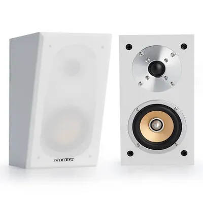 Kaufen Auna Two Hi-Fi  60W Stereo Lautsprecher Regal/Effect Boxen Weiß Wie Neu In OVP • 3.50€