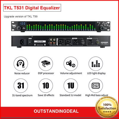 Kaufen TKL T531 Digital Equalizer EQ Noise Reduction W/ Spectrum Display 31 Bands KTV • 183.68€