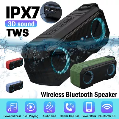 Kaufen Tragbarer Wireless Bluetooth Lautsprecher Stereo Subwoofer SD Musicbox FM-Radio • 26.99€