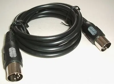 Kaufen MIDI Kabel MIDIKABEL 2,50m Black 5-polig Audiokabel Videokabel ST / ST • 3.69€
