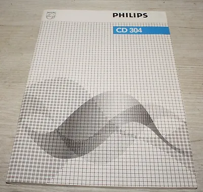 Kaufen PHILIPS Original Bedienungsanleitung CD-Player CD 304  1984 In Original Mappe • 24.99€