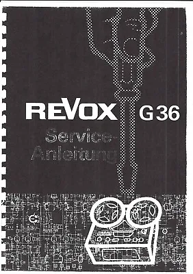 Kaufen Revox G 36 Service Manual Deutsch   Copy • 16.50€