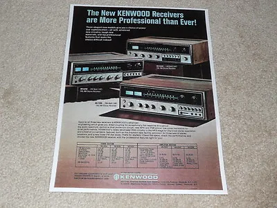 Kaufen Kenwood Ad, 1973, KR-7200, KR-6200, KR-5200, Brille, Info, 1 Page • 7.78€