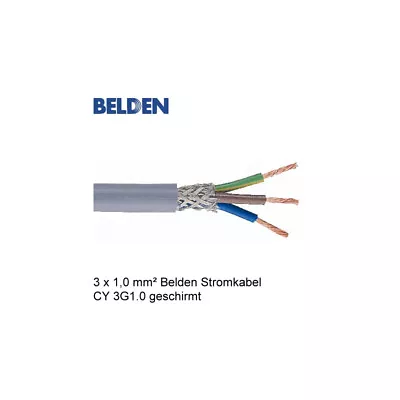 Kaufen Belden Stromkabel Netzkabel CY 3G1.0 Geschirmt - Meterware Cable • 3.59€