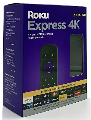 Kaufen Streaming ROKU 3940EU Express 4K Media Player Netflix Schwarz NEU • 35.99€
