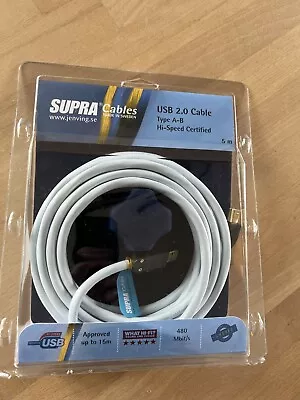 Kaufen Supra Cables Audio HiFi USB  2.0 A - B 5,0m OVP • 50€
