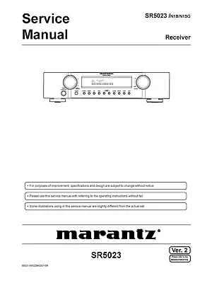 Kaufen Service Manual-Anleitung Für Marantz SR-5023  • 13€