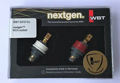 Kaufen WBT 0210 Cu Nextgen RCA Cinch Einbaubuchsen Plasma Protect Neu In OVP • 64.90€