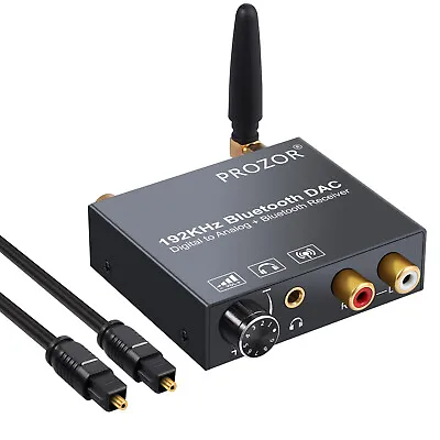 Kaufen 192kHz DAC Digital Zu Analog Audio Konverter Wandler Mit Bluetooth-Empfänger • 25.99€