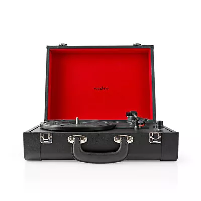 Kaufen Nedis Plattenspieler Koffer Mit Lautsprecher, Bluetooth Und Cinch In Schwarz • 57.27€