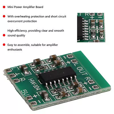 Kaufen PAM8403 Micro Digital Endstufe Board 2x3W Class D Verstärker Modul USB Power BHC • 3.05€