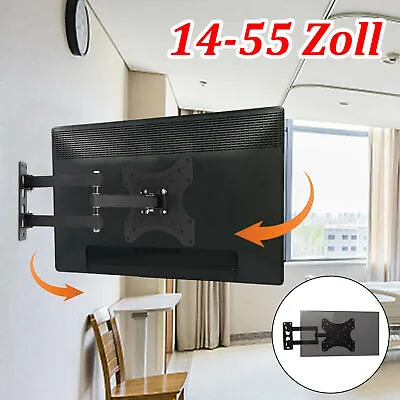 Kaufen 14-55 Zoll TV Wandhalterung Wandhalter LCD LED Fernseher Schwenkbar Neigbar • 16.90€