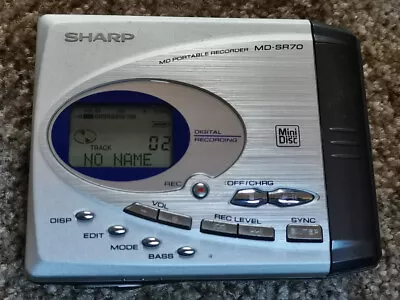 Kaufen Portabler Sharp Minidisc Recorder / Player MD-SR70H Im Top Zustand Mit Zubehör • 150€