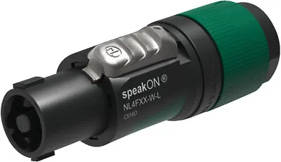 Kaufen PA Speakon NL4FXX 4-polig Lautsprecherstecker Stecker Male 4mm² Monacor NEUTRIK • 9.49€