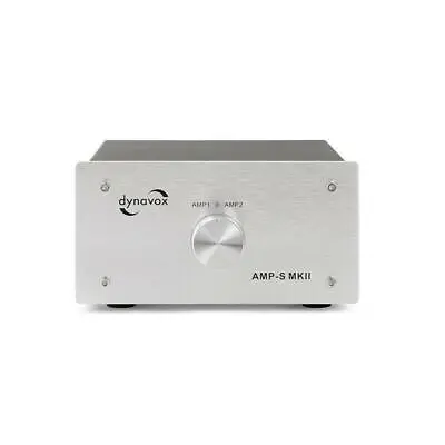 Kaufen Dynavox AMP-S MKII Verstärker Boxen Umschalter Switch Silber OVP • 99.90€