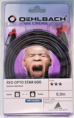 Kaufen Optisches Digitalkabel Oehlbach Red Opto Star 600 6008 6,0 M Schwarz • 31.99€