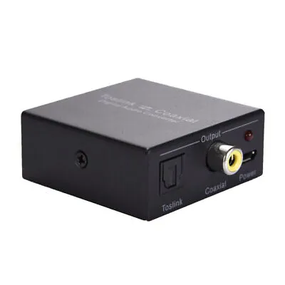 Kaufen 2-Wege Digital Coax Koaxial SPDIF Zu Toslink Optical Audio Konverter Adapter • 13.08€