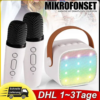 Kaufen Karaoke Maschine Für Kinder Tragbarer Mini Bluetooth Lautsprecher Mikrofonen Set • 29.99€