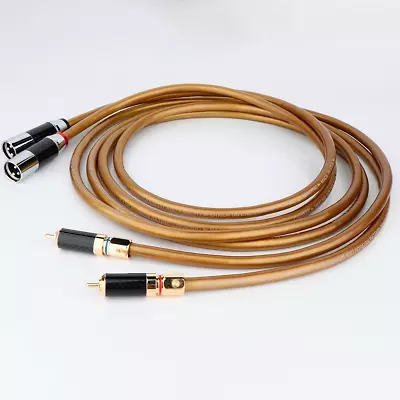 Kaufen Paar OCC Golden Cinch-zu-XLR-HiFi-Audio-Verbindungskabel Mikrofonkabel • 35.37€