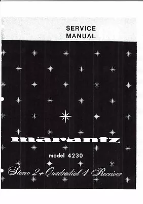 Kaufen Marantz Service Manual Für Model 4230   Copy • 11€