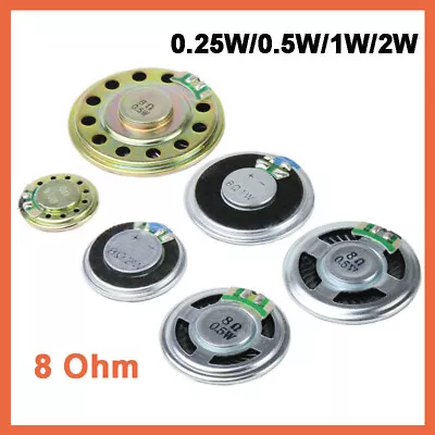 Kaufen 0.25W/0.5W/1W/2W 8 Ohm Magnet Lautsprecher Kleinlautsprecher 20-50mm Durchmesser • 8.79€