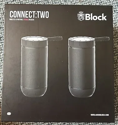 Kaufen Audioblock- CONNECT: 2 Stck.(TWO) Portabler Lautsprecher, Bluetooth,schwarz, OVP • 75€