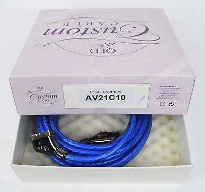 Kaufen QED AV21C10 Scart-Kabel Custom Cable Einzelanfertigung 10,0 M UVP War 225,00 • 99€