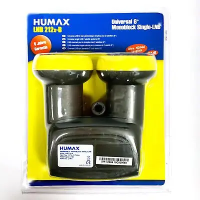 Kaufen Monoblock Single Humax LNB LNC 212s-B 6 Grad Astra Hotbird 3D FULL HD TV HD+ SKY • 22.90€