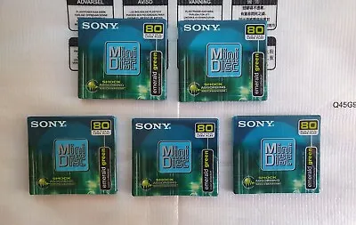 Kaufen 5×Sony MD 80 COLOR COLLECTION EMERALD GREEN 80 Min. Mini Disc  OVP Neu !  • 40€