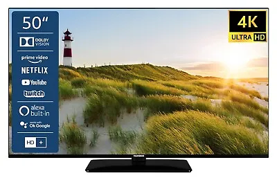 Kaufen Telefunken 50 Zoll LED Fernseher 4K UHD Smart TV HDR Dolby Vision Triple-Tuner • 299.99€
