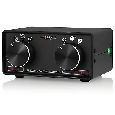 Kaufen 3-way Stereo Audio-Splitter/-Umschalter Passive XLR/RCA Selector Switcher Box  • 57.59€