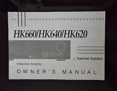 Kaufen Harman Kardon HK660 / 640/ 620  Bedienungsanleitung. • 25€