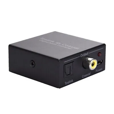 Kaufen 2-Wege Digital Coax Koaxial SPDIF Zu Toslink Optical Audio Konverter Adapter • 12.48€