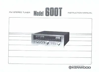 Kaufen Kenwood  Bedienungsanleitung User Manual Owners  Für Model 600 T Copy • 9.80€