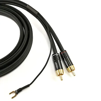 Kaufen Selected Cable 75cm NF- Phonokabel 0,35mm² OFC Mit GND Erdungskabel SC81-K3-BLK • 86.90€