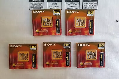 Kaufen Minidisk Sony MD 80 COLOR COLLECTION TOPAZ YELLOW 80 Min. Mini Disc  OVP Neu !  • 40€
