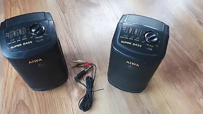 Kaufen AIWA SUPER BASS Reflex SPEAKER SYSTEM Lautsprecher Regelbar • 19.95€