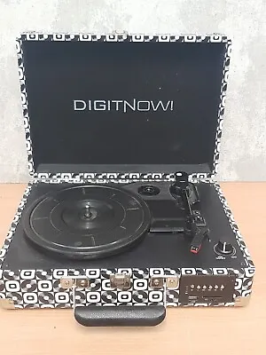 Kaufen Digitnow Koffer Plattenspieler Spieler Mit USB - Schwarz/weiß Schallplatten - Nur Einheit • 46.68€