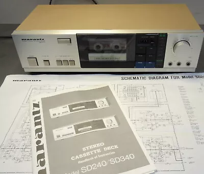 Kaufen MARANTZ SD 240 Stereo Cassette Tapedeck Inkl. BA + Schaltbild • 136€
