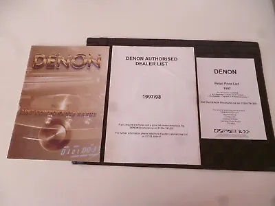 Kaufen Denon Hi Fi Komponentensortiment 1997 BroschÜre/preise *schlechter Zustand Wie Bilder* • 6.82€