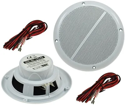 Kaufen 1Paar Außen Lautsprecher Deckeneinbau Lautsprecher Boxen Wasserfest Weiß 100W  • 28.95€